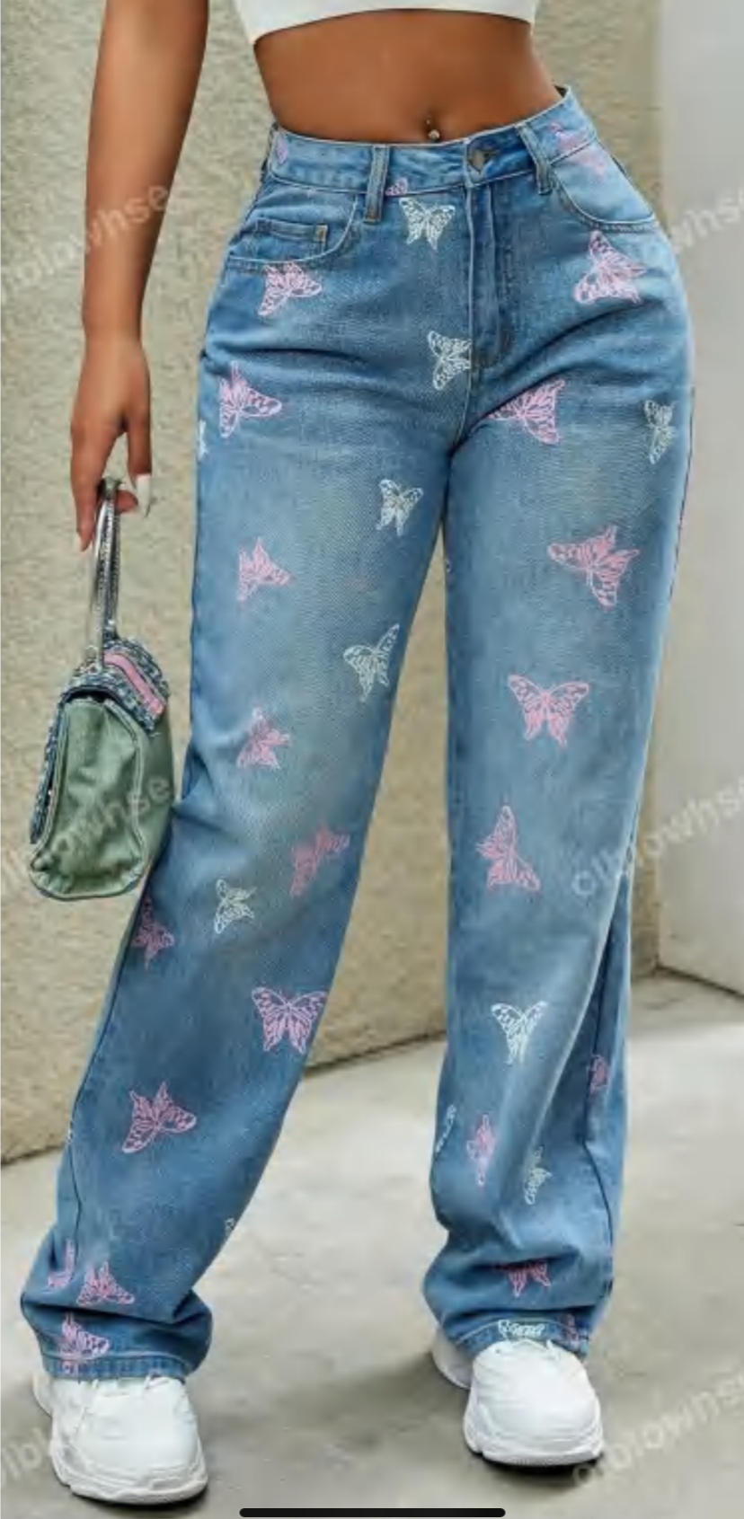 Jeans floral y diseños